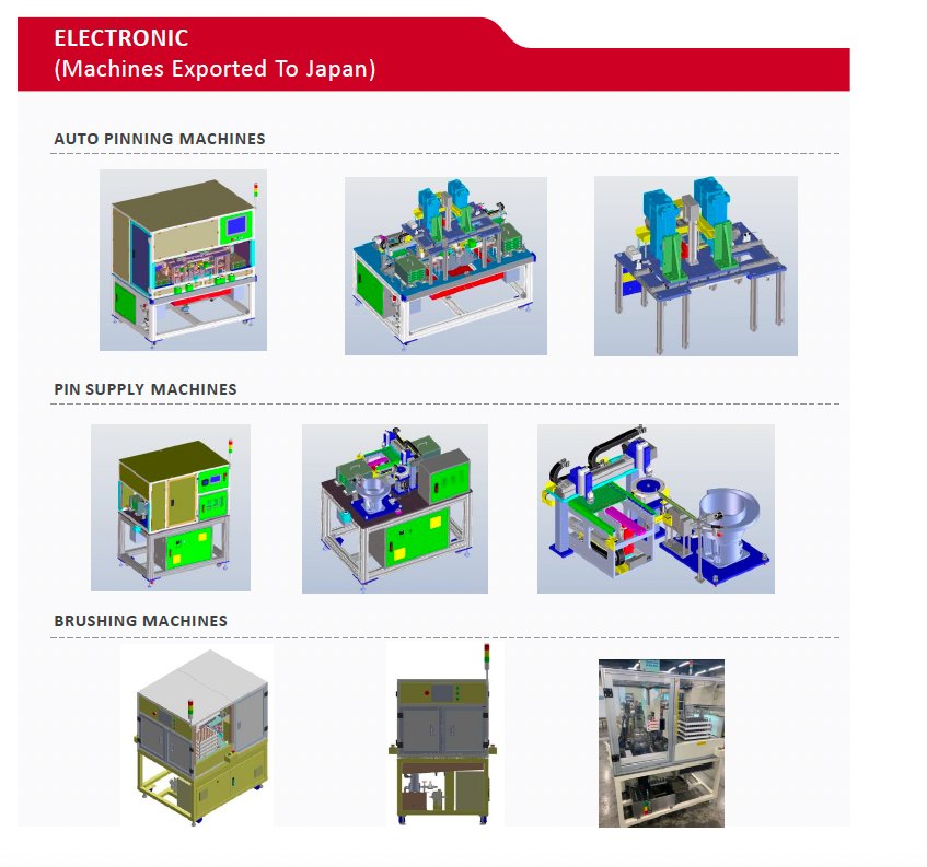 Machines exported to Japan